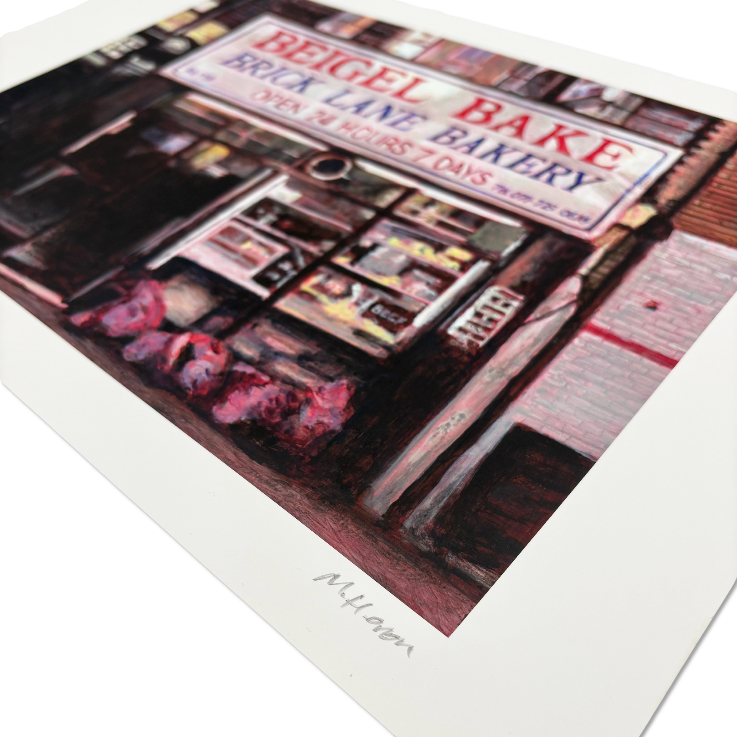 Limited edition 2022 urban scene print by Michelle Heron capturing everyday life.