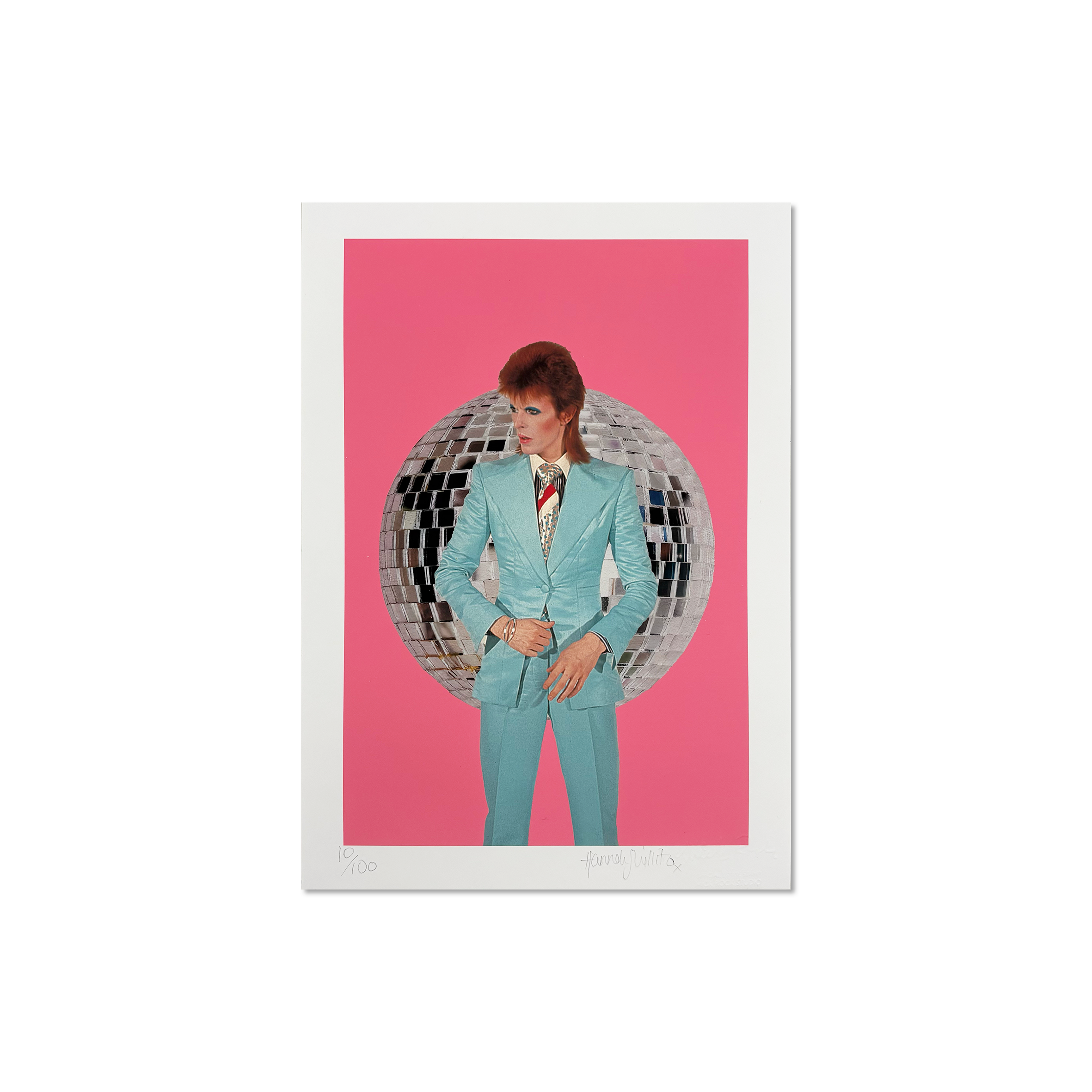 Bowie Rock – limited edition giclée print by Hannah Shillito x Mick Rock, 2025