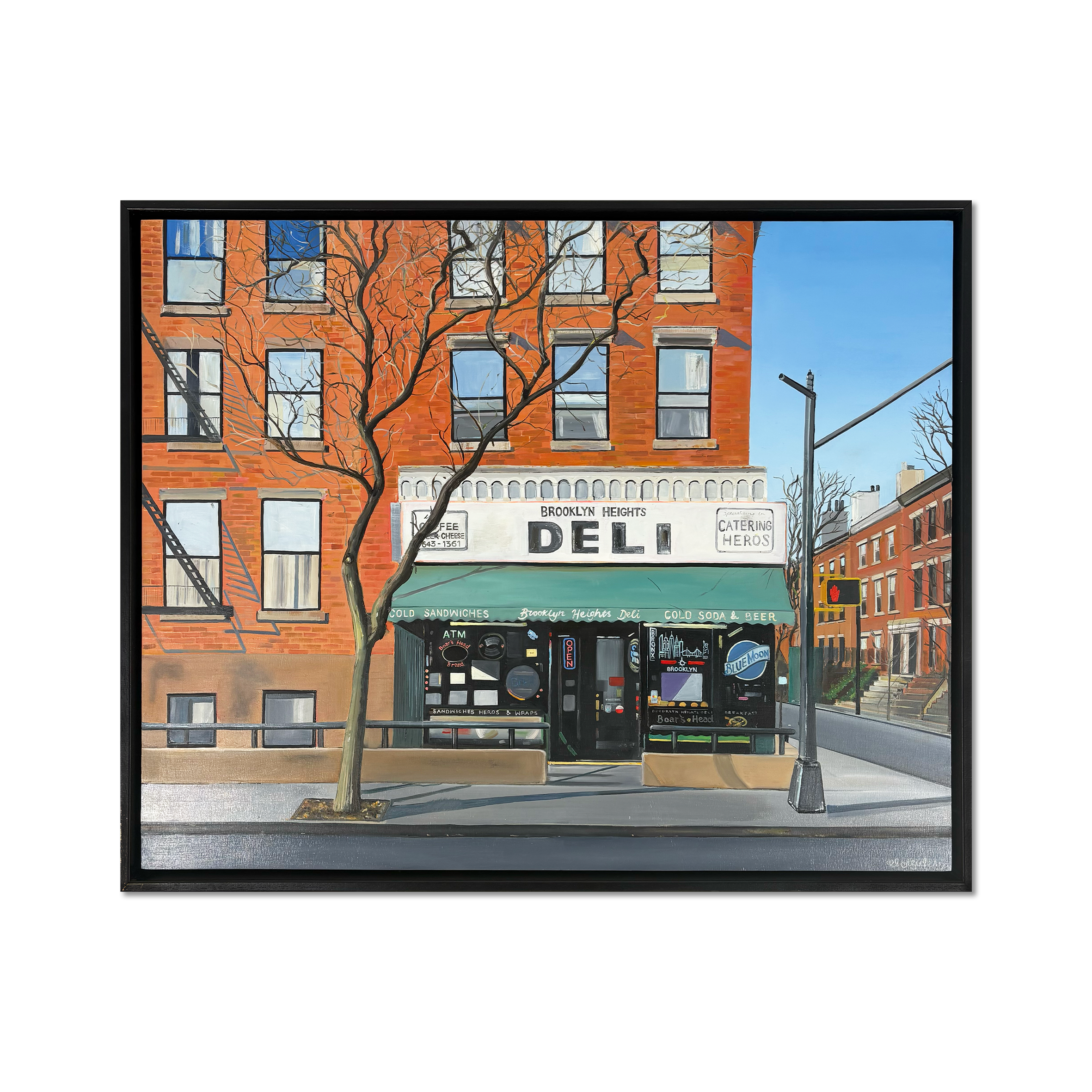 Emma Loizides Brooklyn Heights original oil on wooden panel – Camden Open Air Gallery