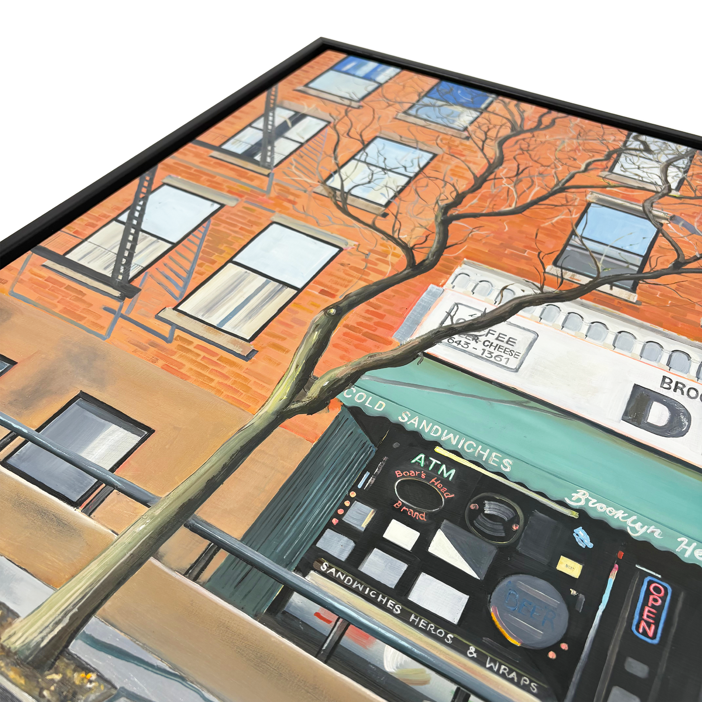 Collector’s view: Brooklyn Heights framed oil painting by Emma Loizides