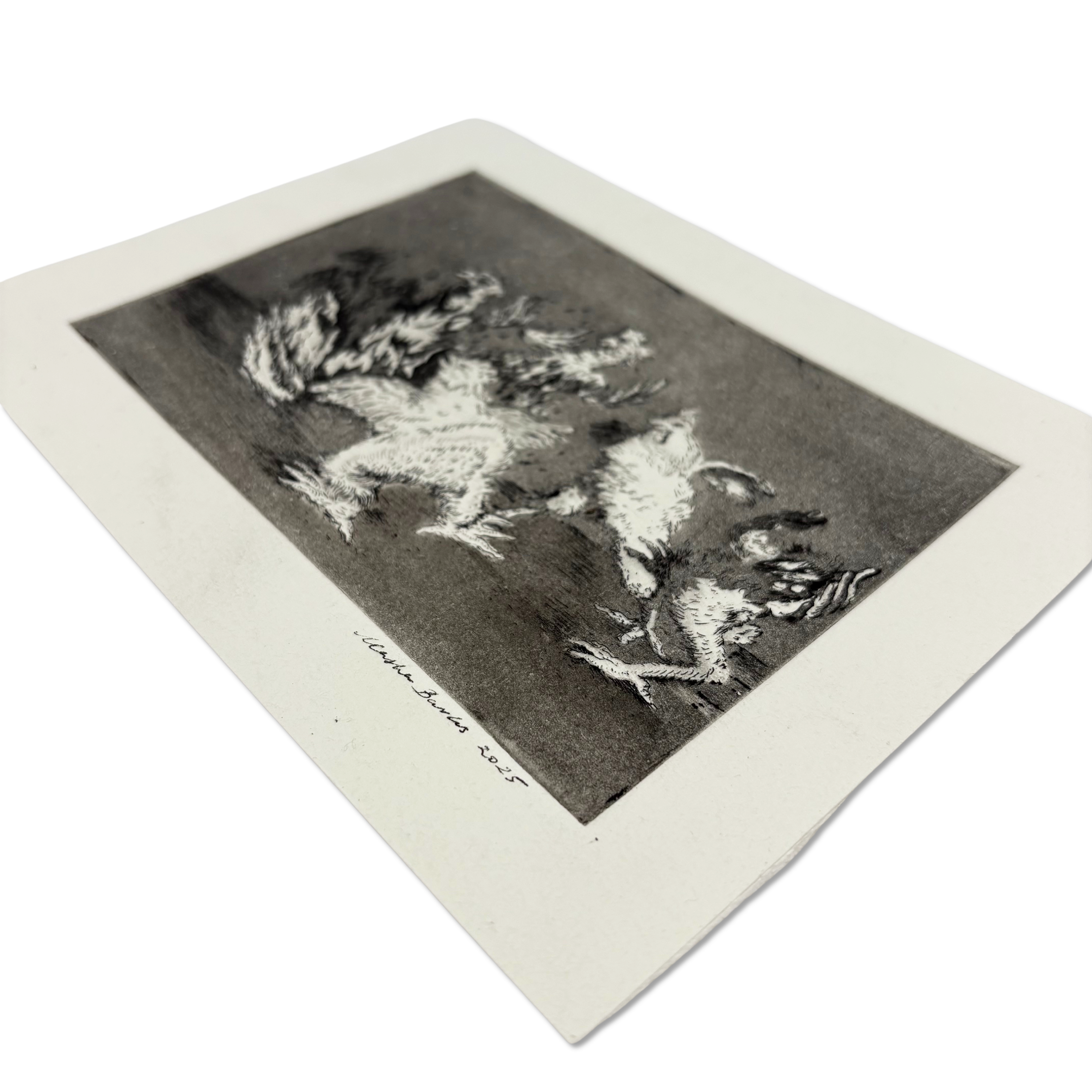 Collector’s view: Chicken Run etching by Masha Barks
