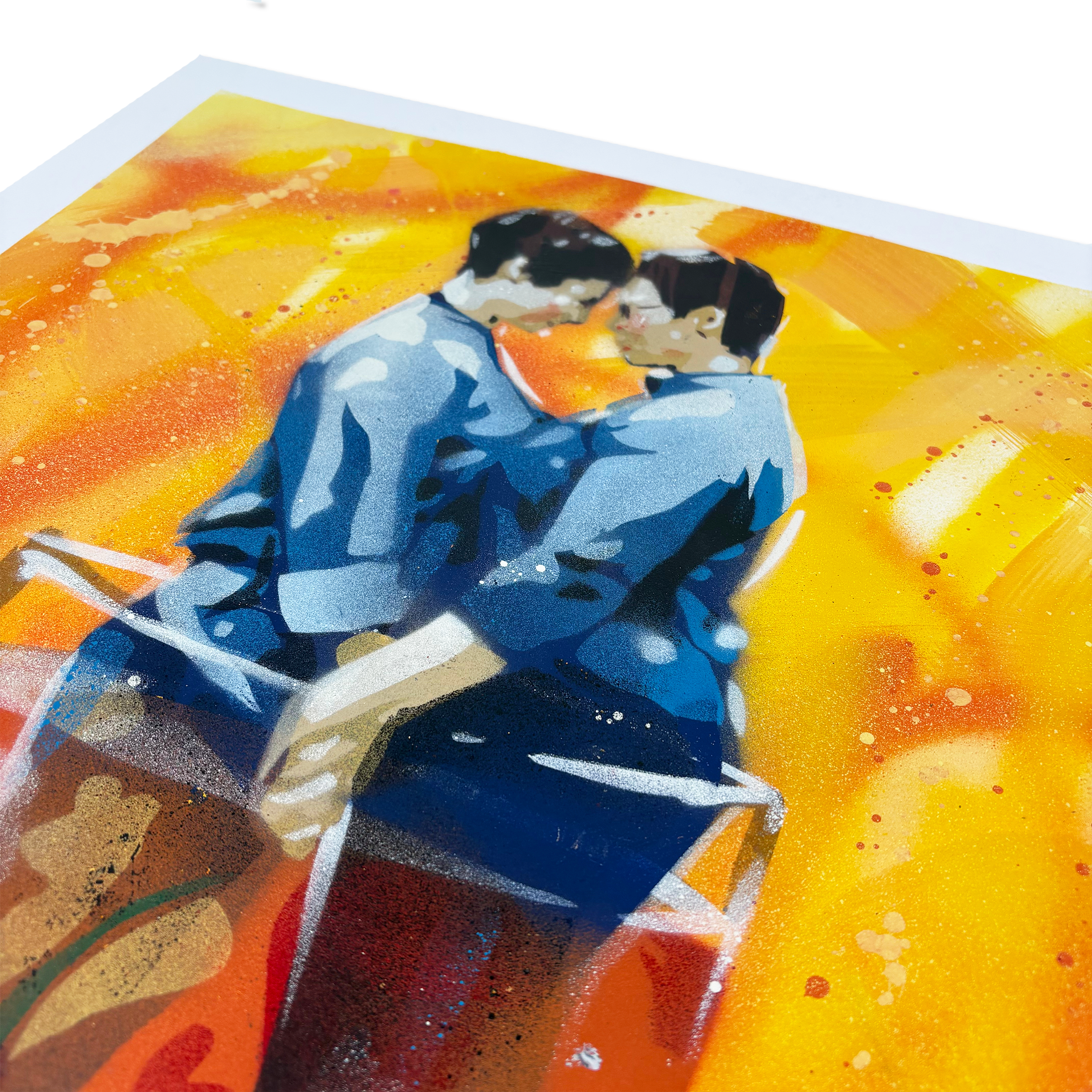 Contemporary artwork “The Couple” by Rice displayed at Camden Open Air Gallery