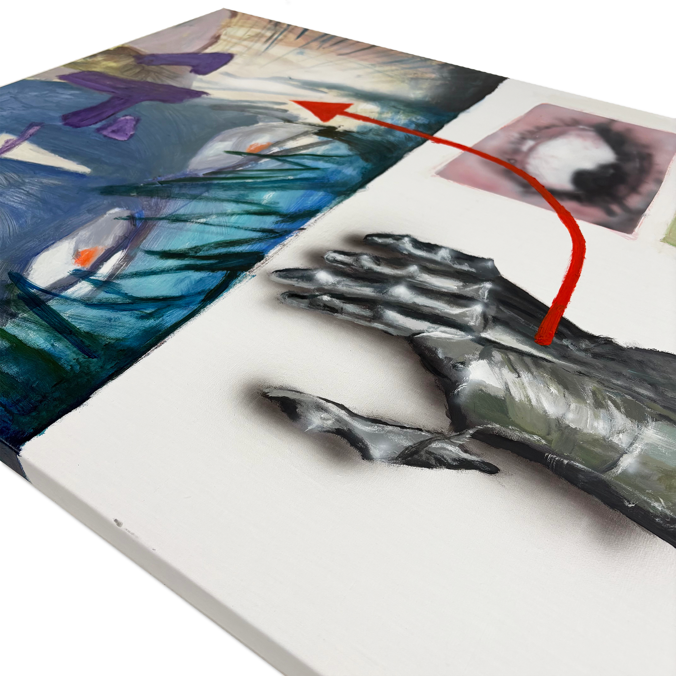 Close-up of textures and narrative detail in Just as I Thought by Chao Feng
