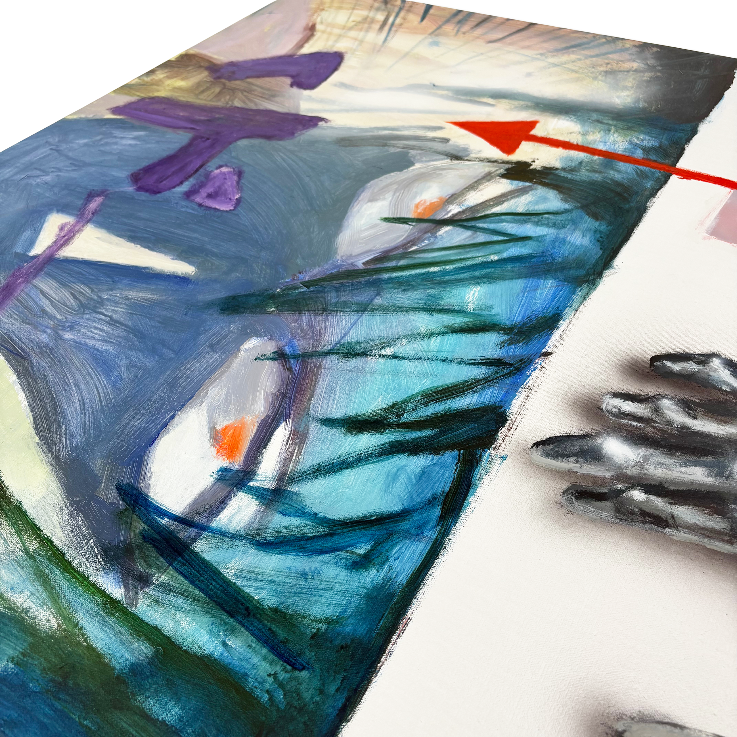 Contemporary acrylic on canvas artwork by Chao Feng at Camden Open Air Gallery
