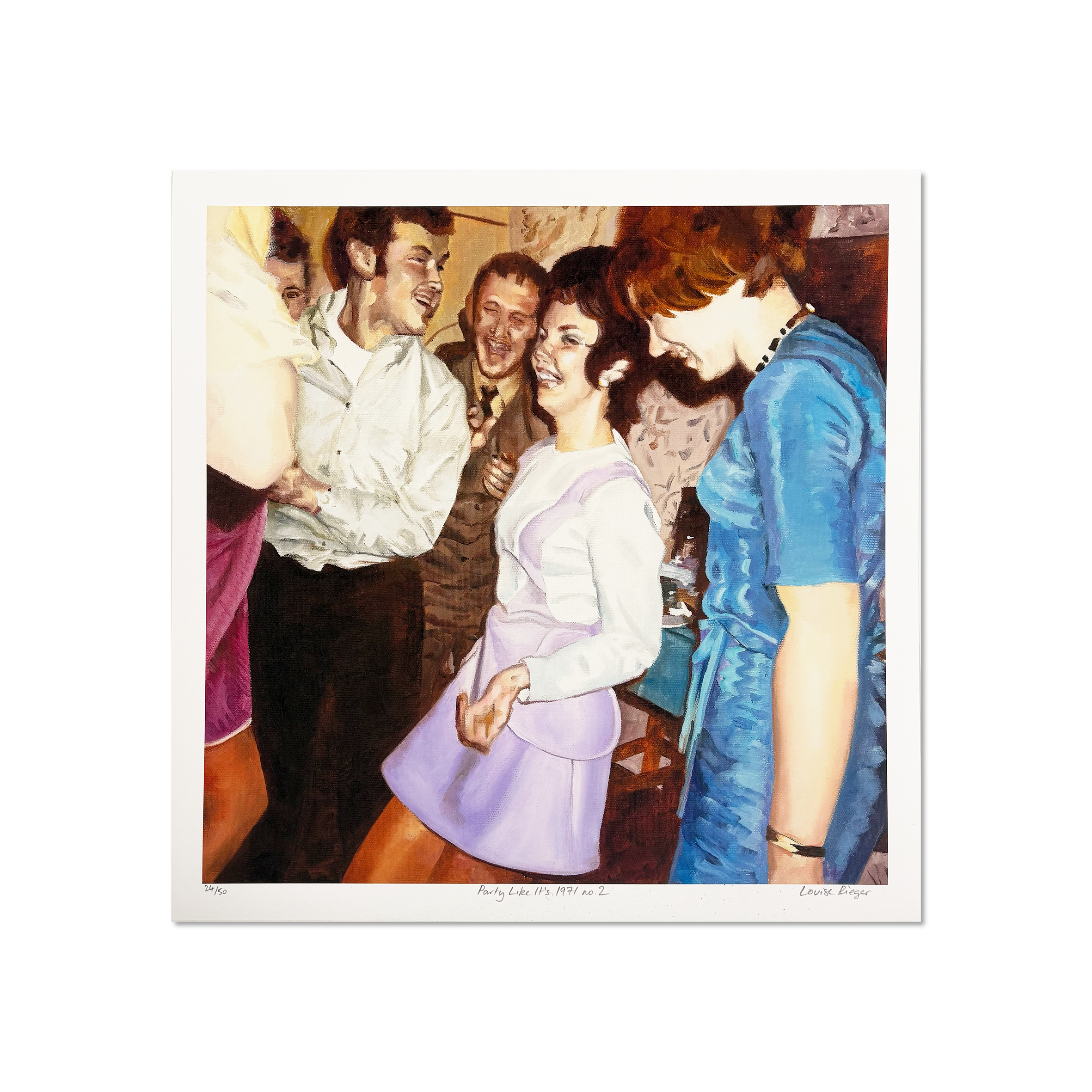 Party Like It’s 1971 no.2 – limited edition giclée print by Louise Rieger, 2023
