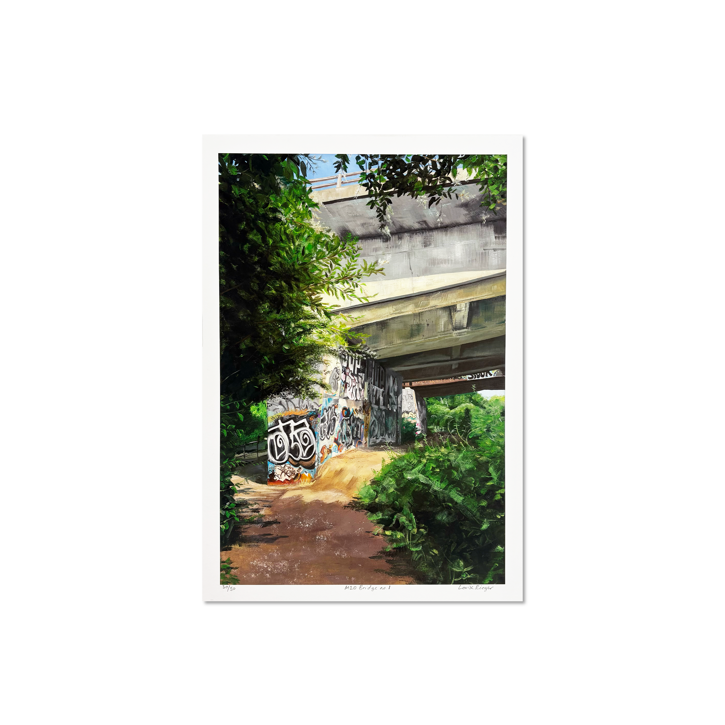 M20 Bridge no.1 – limited edition giclée print by Louise Rieger, 2022
