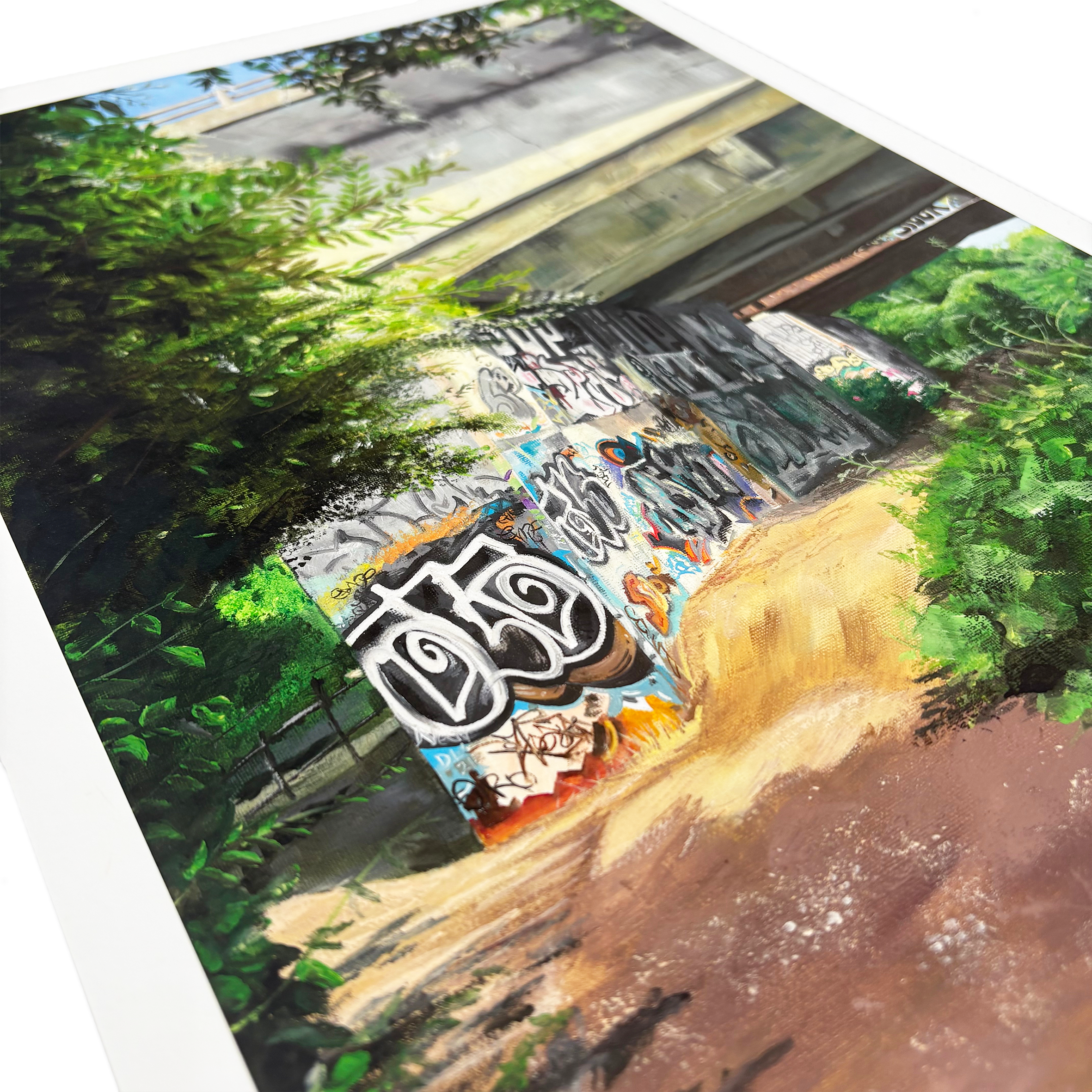 26.5 x 40 cm giclée print M20 Bridge no.1 at Camden Open Air Gallery
