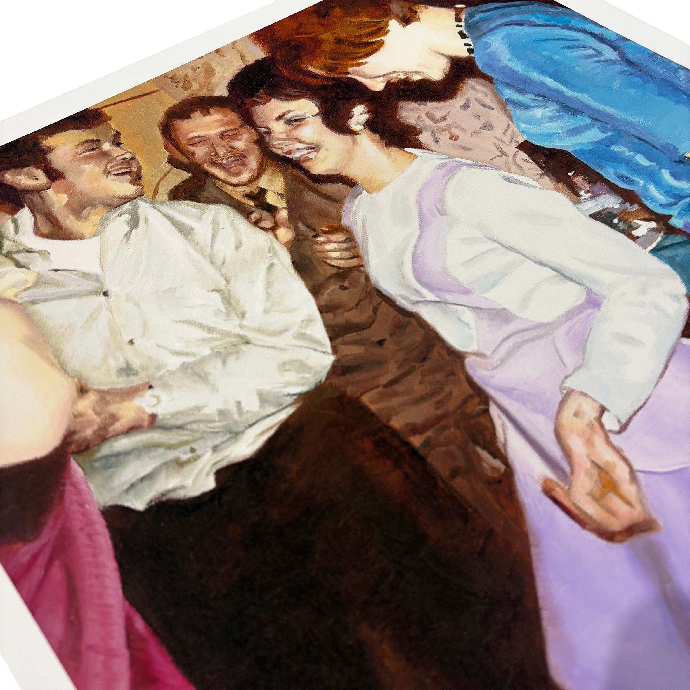 Close-up of nostalgic suburban scene in Party Like It’s 1971 no.2 by Louise Rieger
