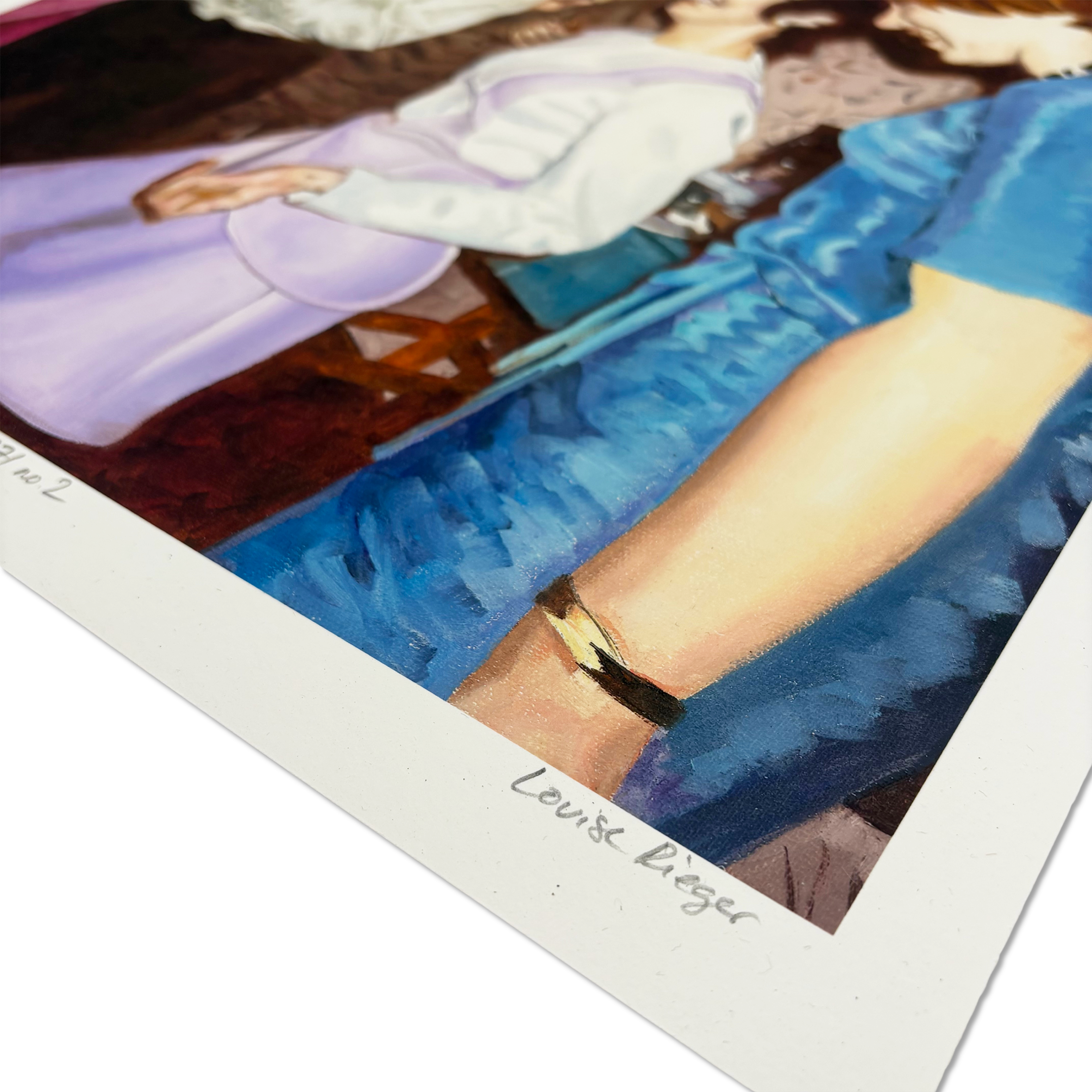 40 x 40 cm giclée print Party Like It’s 1971 no.2 by Louise Rieger at Camden Open Air Gallery
