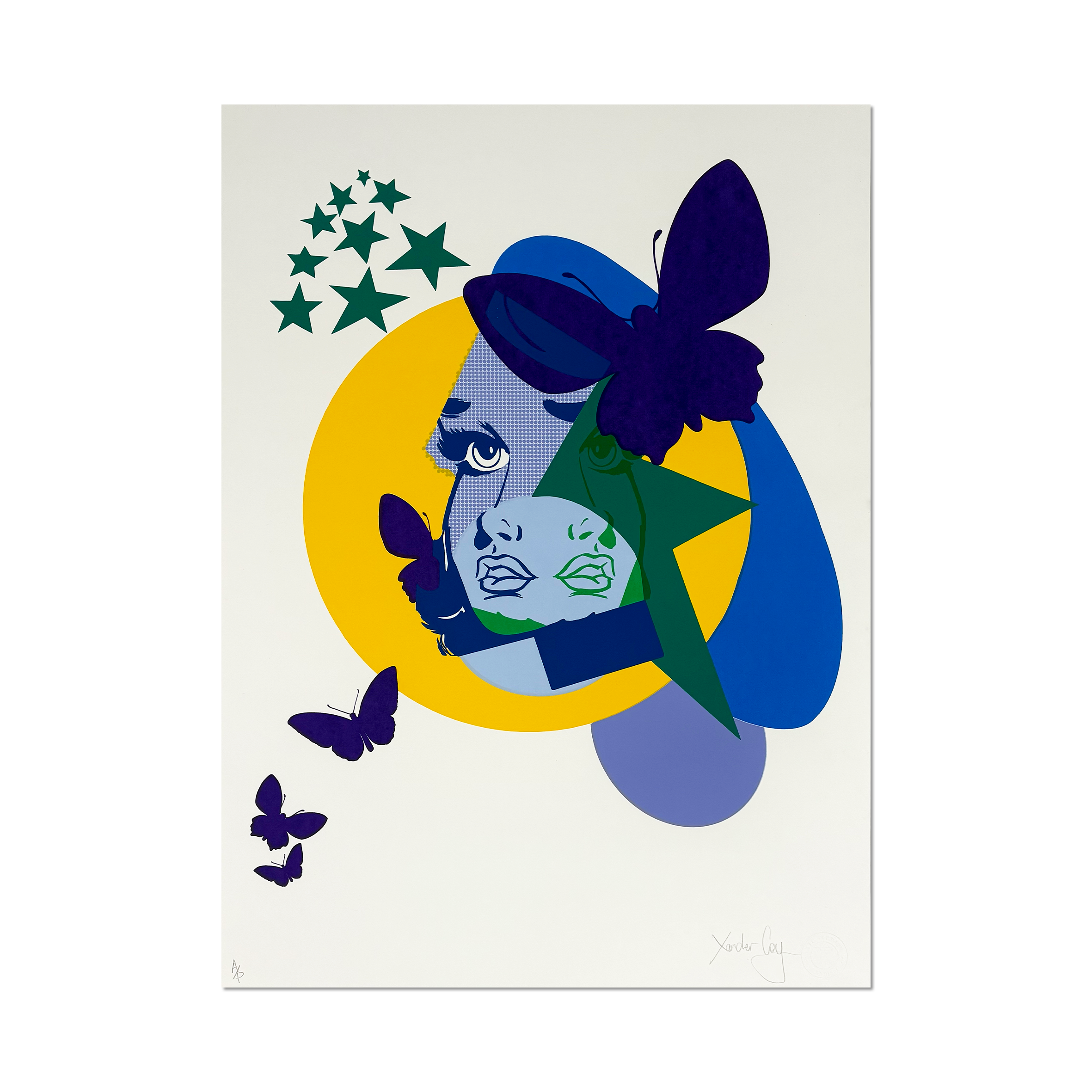 Xander Coy - Lovestruck Yellow - Limited Edition Screenprint