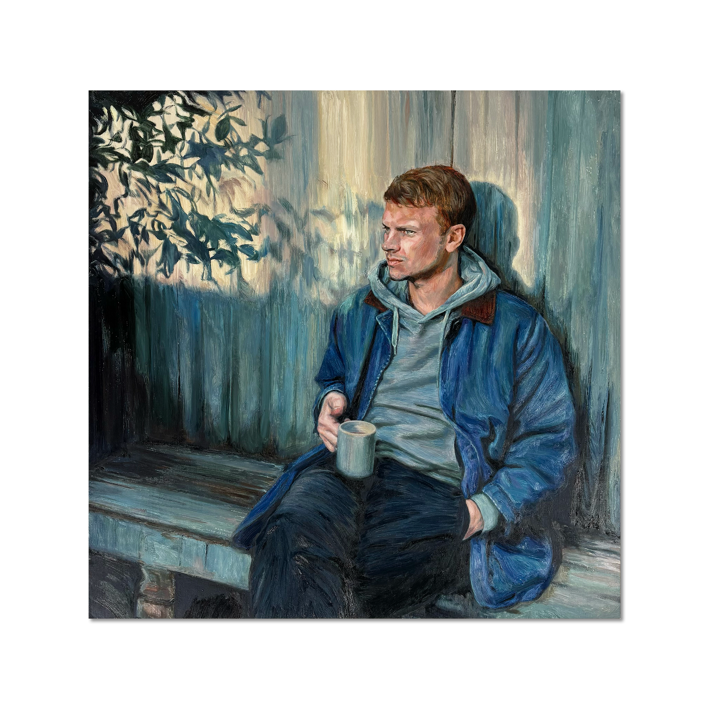 Contemporary oil painting by William GC Brown at Camden Open Air Gallery