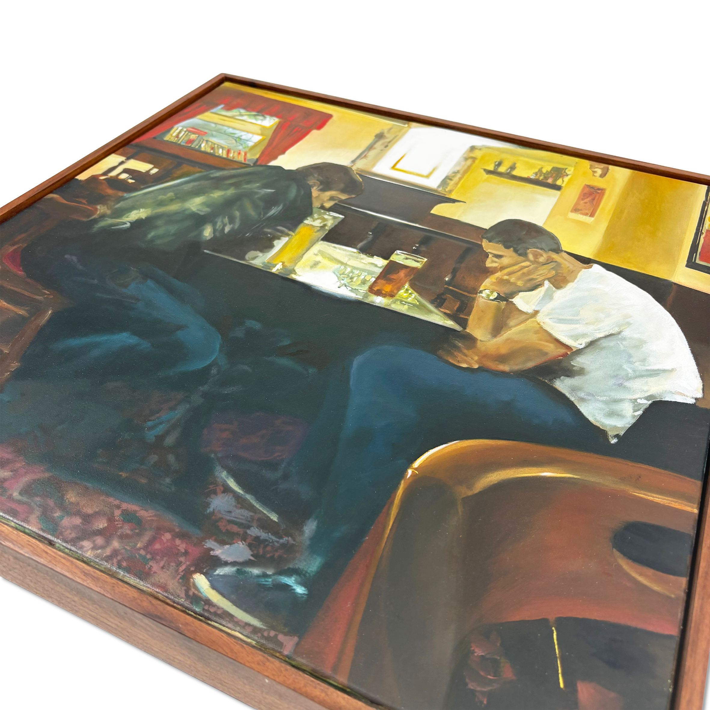 1 of 1 oil painting Chess signed by Neill Woodall
