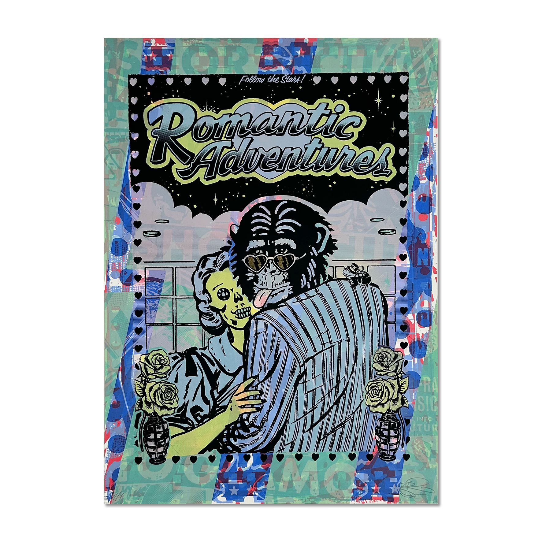 Ben Rider - Romantic Adventures - Limited Edition Screen Print - Artwork at Camden Open Air Gallery