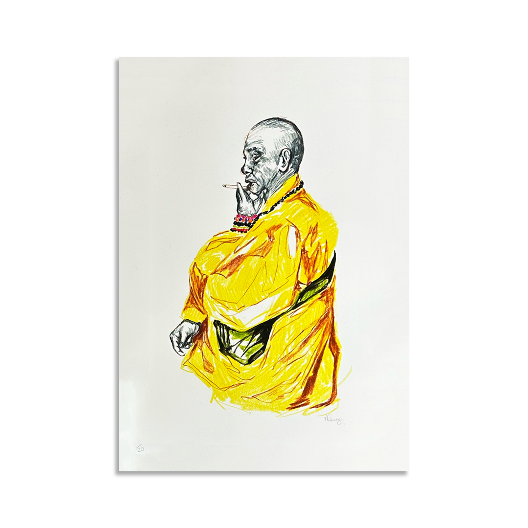 Amy Leung – Smoking Monk, New York – Limited Edition Print