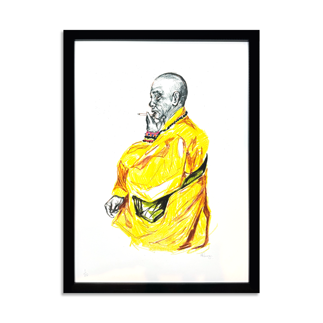 Amy Leung – Smoking Monk, New York – Limited Edition Print