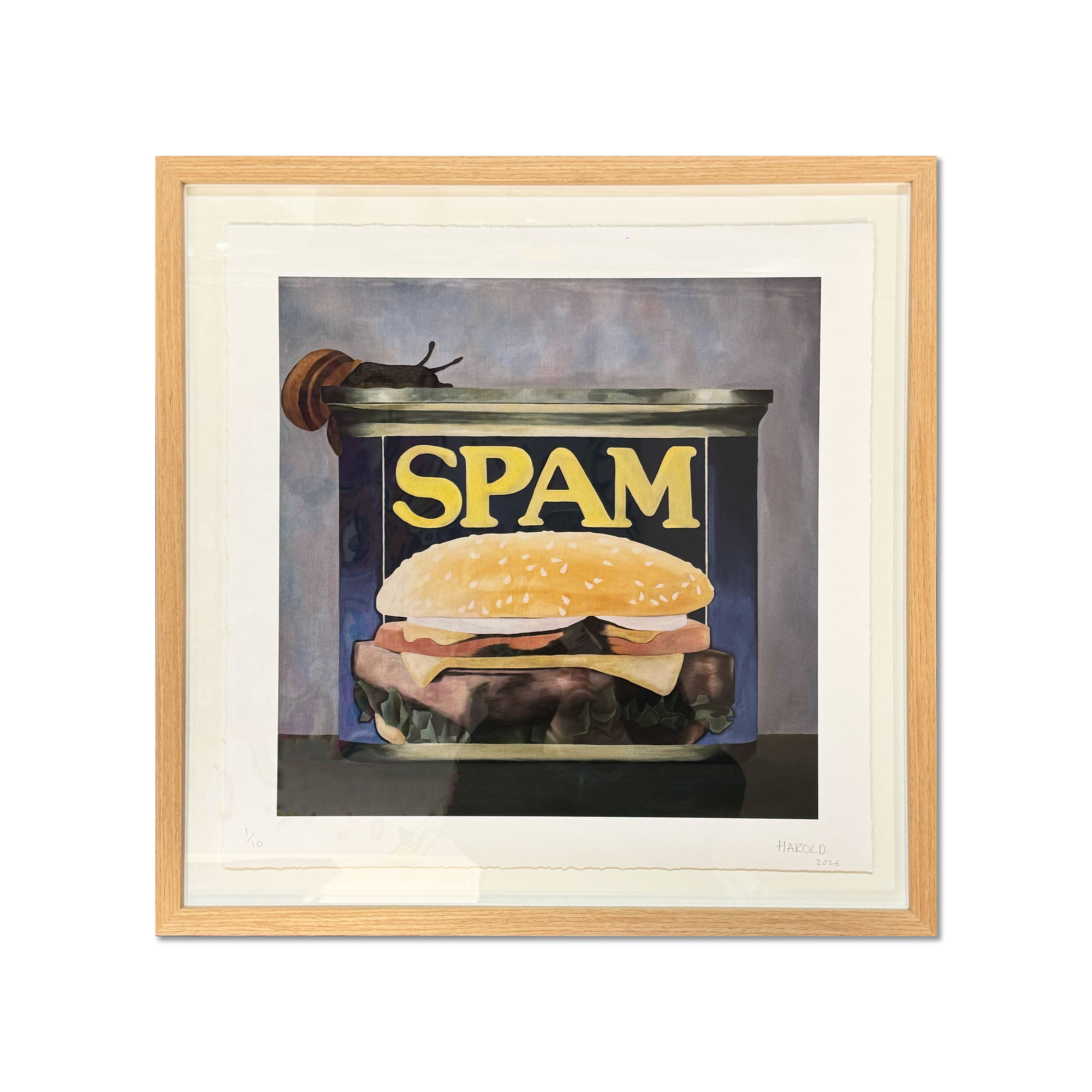 Harold Reed - Spiced Ham with Snail - Orignal Artwork