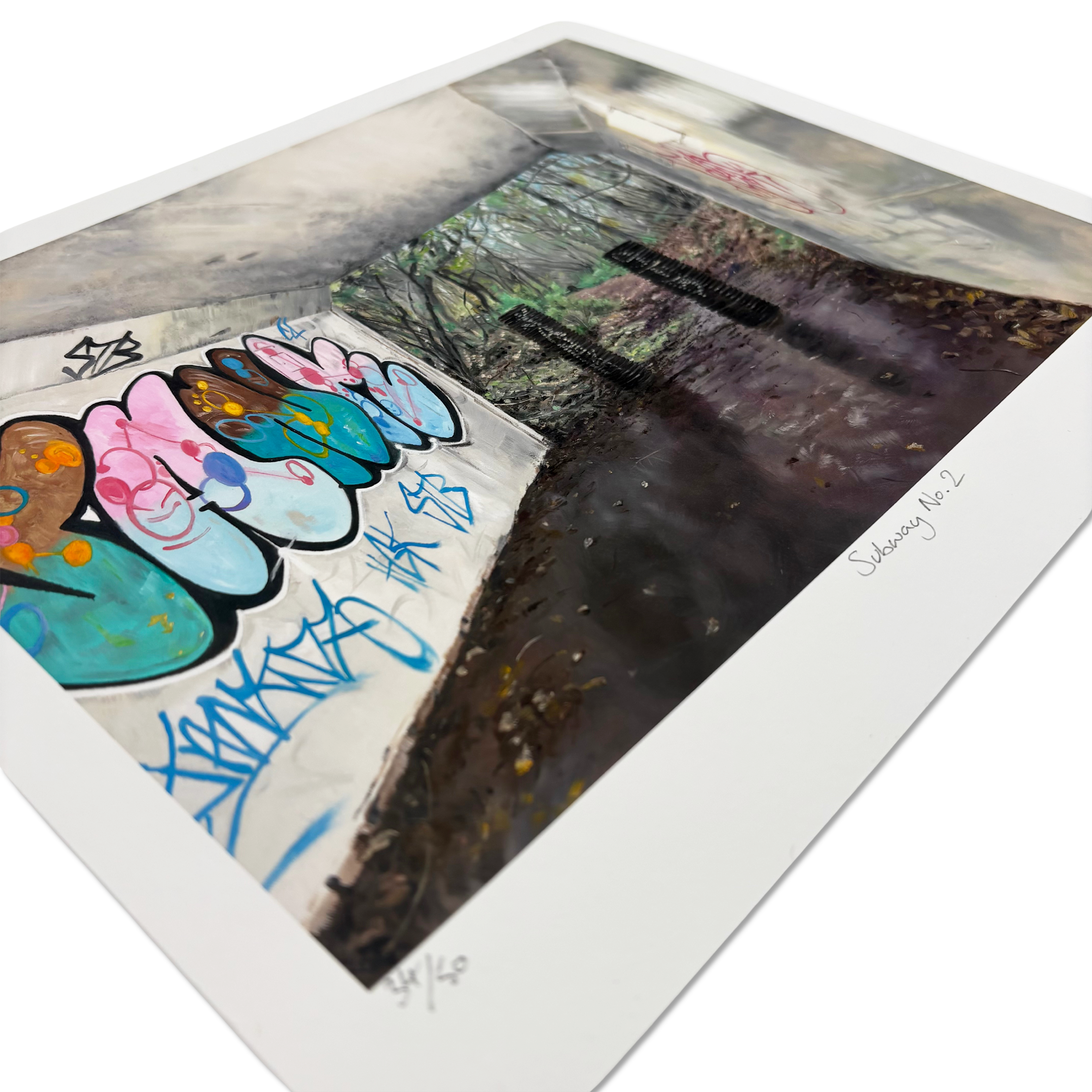 Limited edition giclée print Subway No.2 by Louise Rieger at Camden Open Air Gallery
