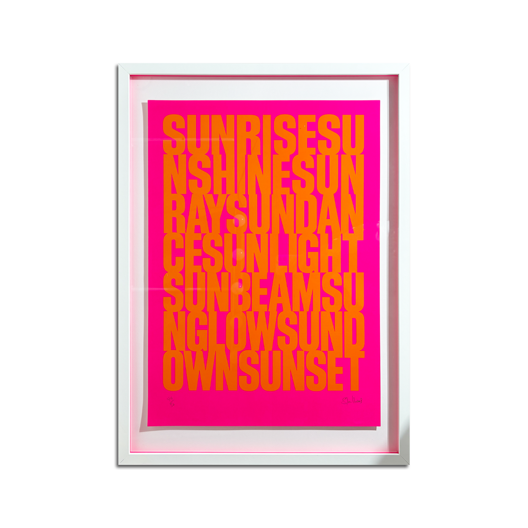 Steve Williams - Sunshine (Pink Edition) - Screen Print