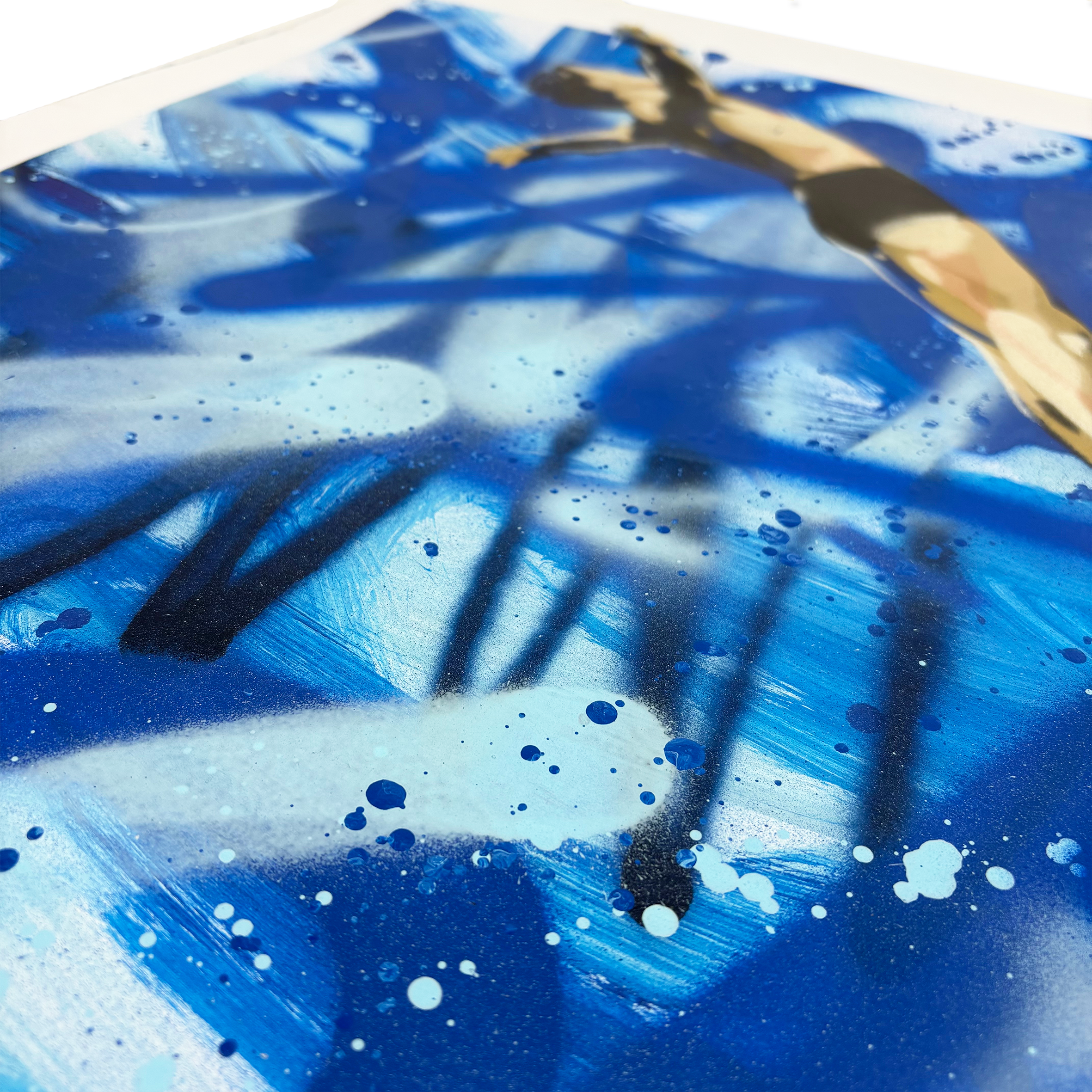 Vibrant contemporary artwork by Rice displayed at Camden Open Air Gallery