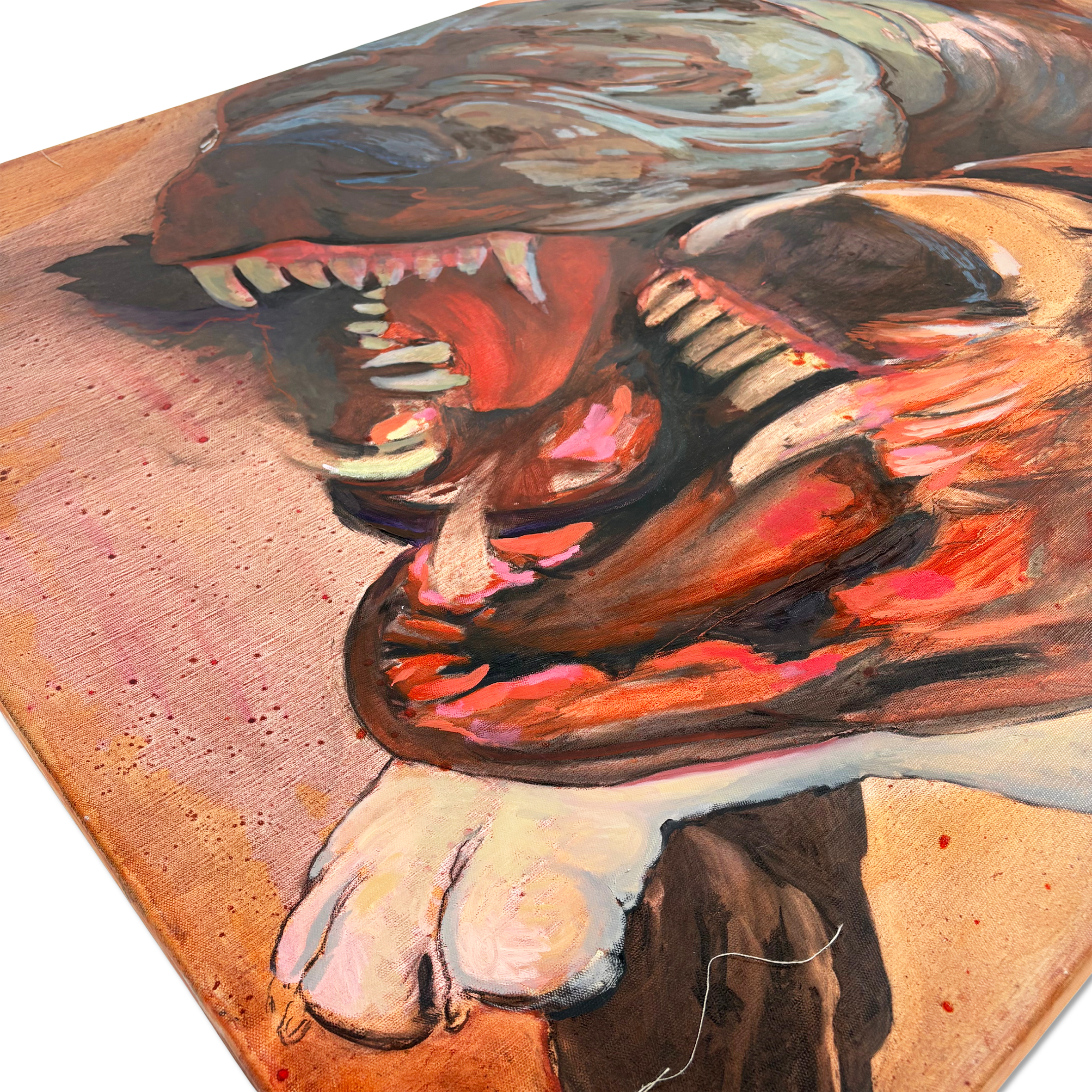 Unique one-of-one canvas artwork by Masha Barks, 2022
