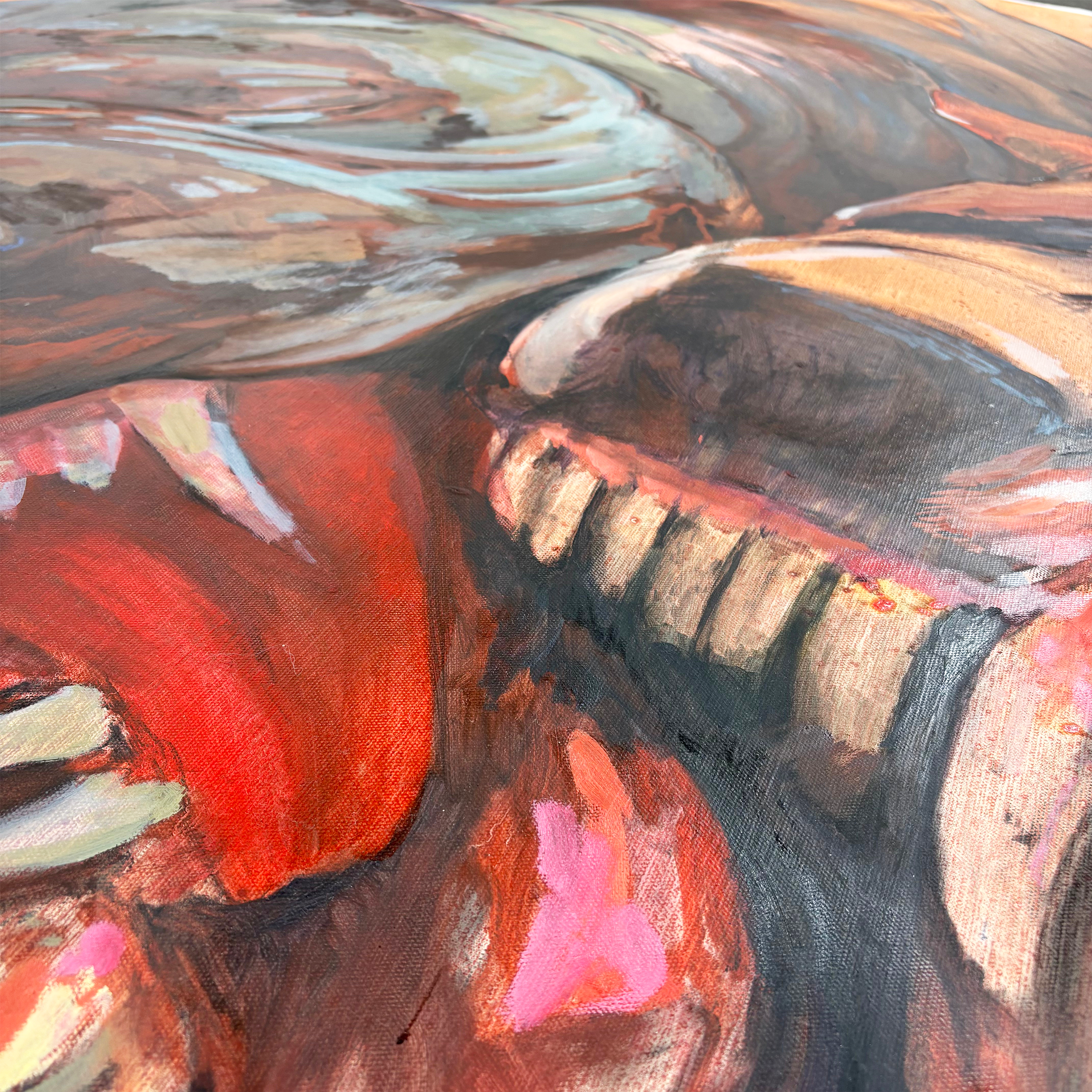 Large-scale contemporary artwork by Masha Barks displayed at Camden Open Air Gallery
