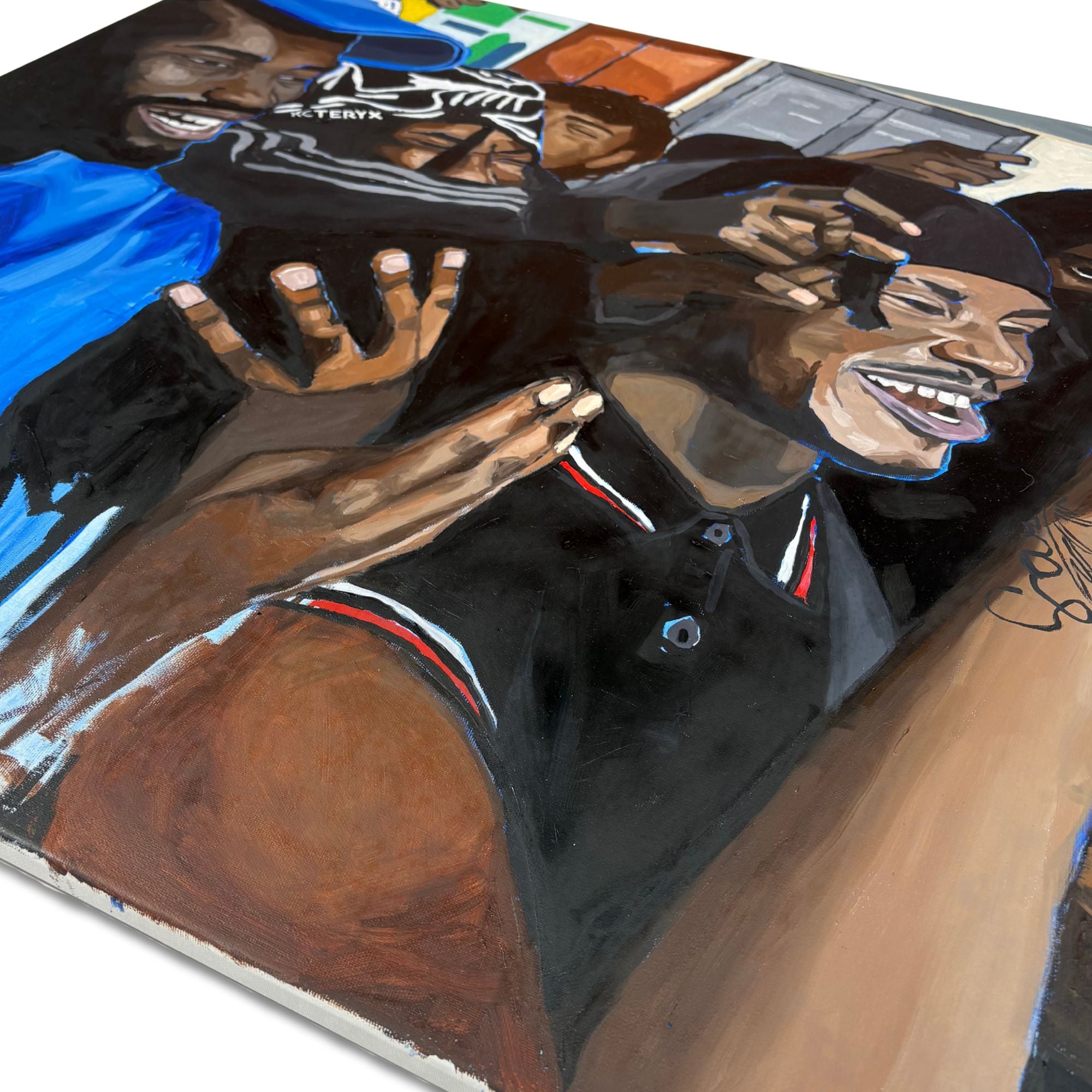 Close-up of brushwork and texture in Emily Stanisavljevic’s Painting.jsr
