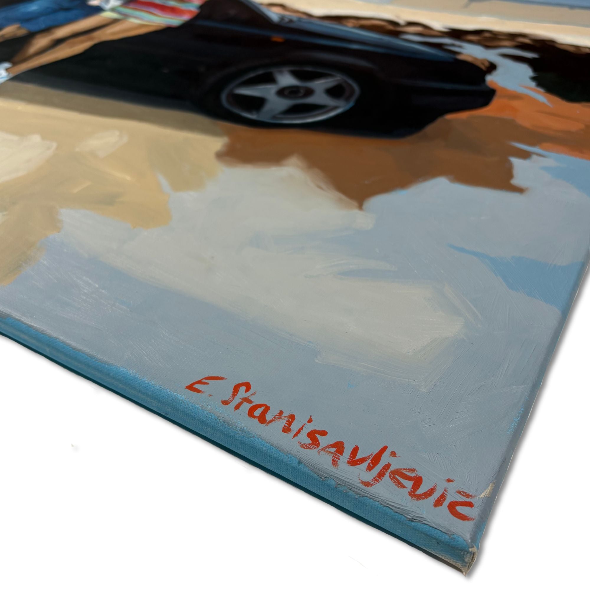 Detail of large-scale composition and color in Golf VR6 by Emily Stanisavljevic