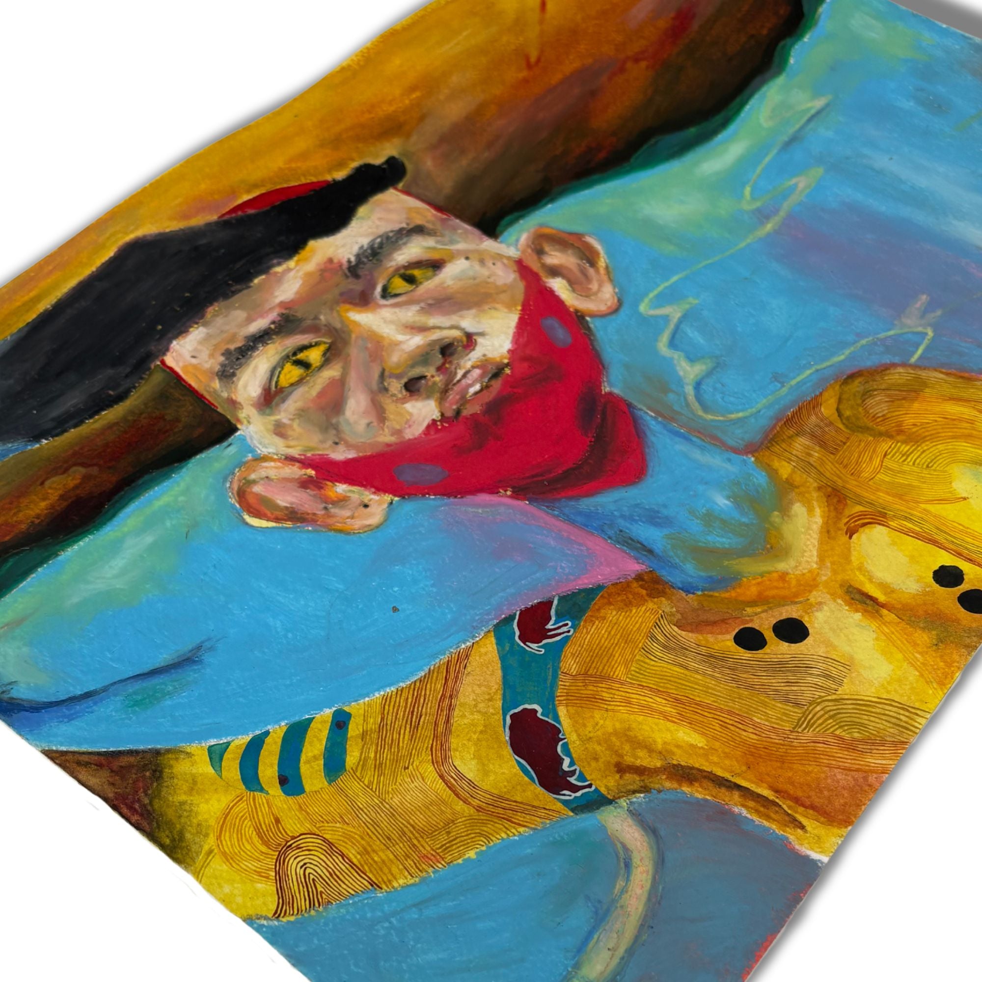 Adaure Amaeshi’s Valley of the shadow of death displayed at real art school birthday week, Camden Open Air Gallery