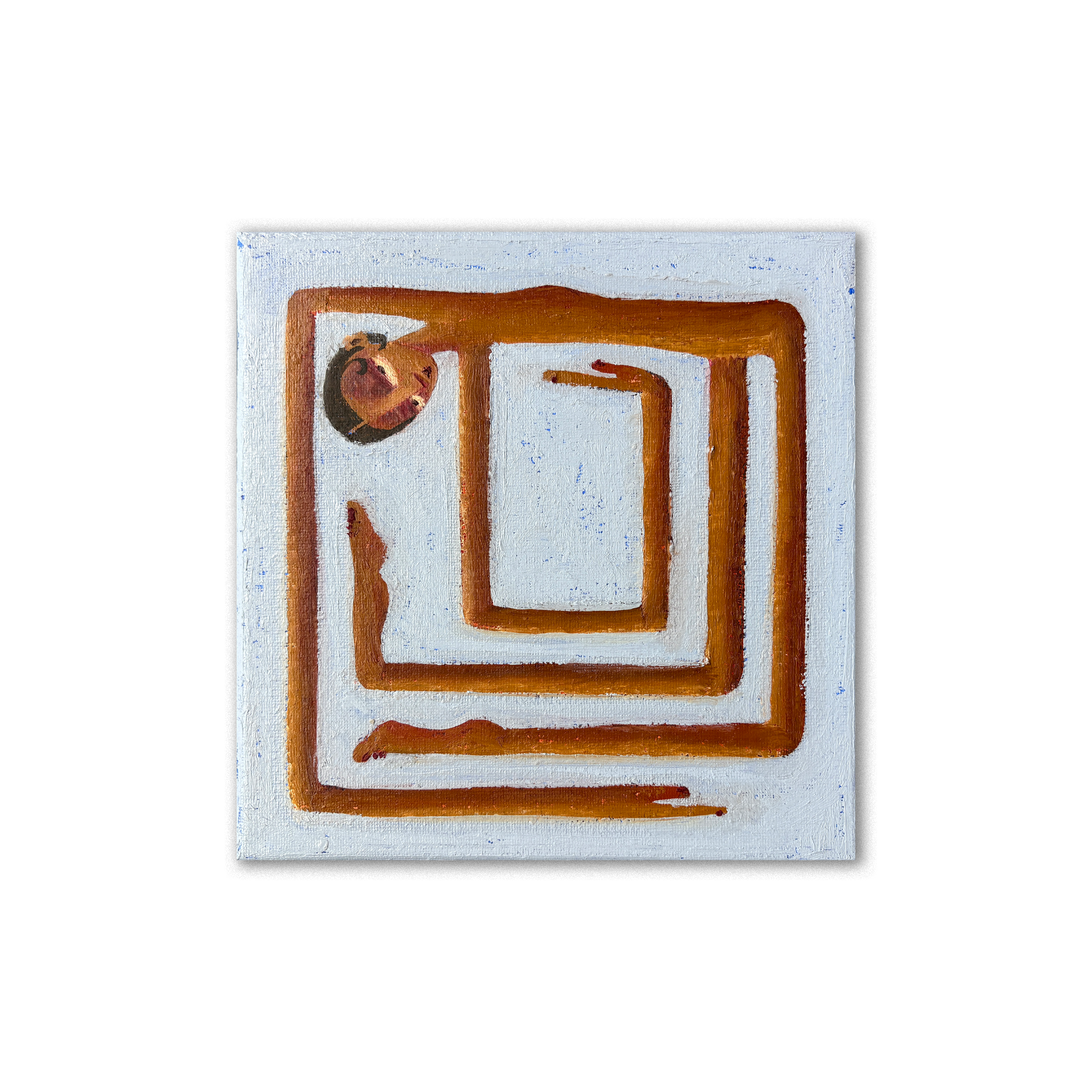 Brofoz Vivarium XIII original acrylic and oil on canvas 20x20cm 2026
