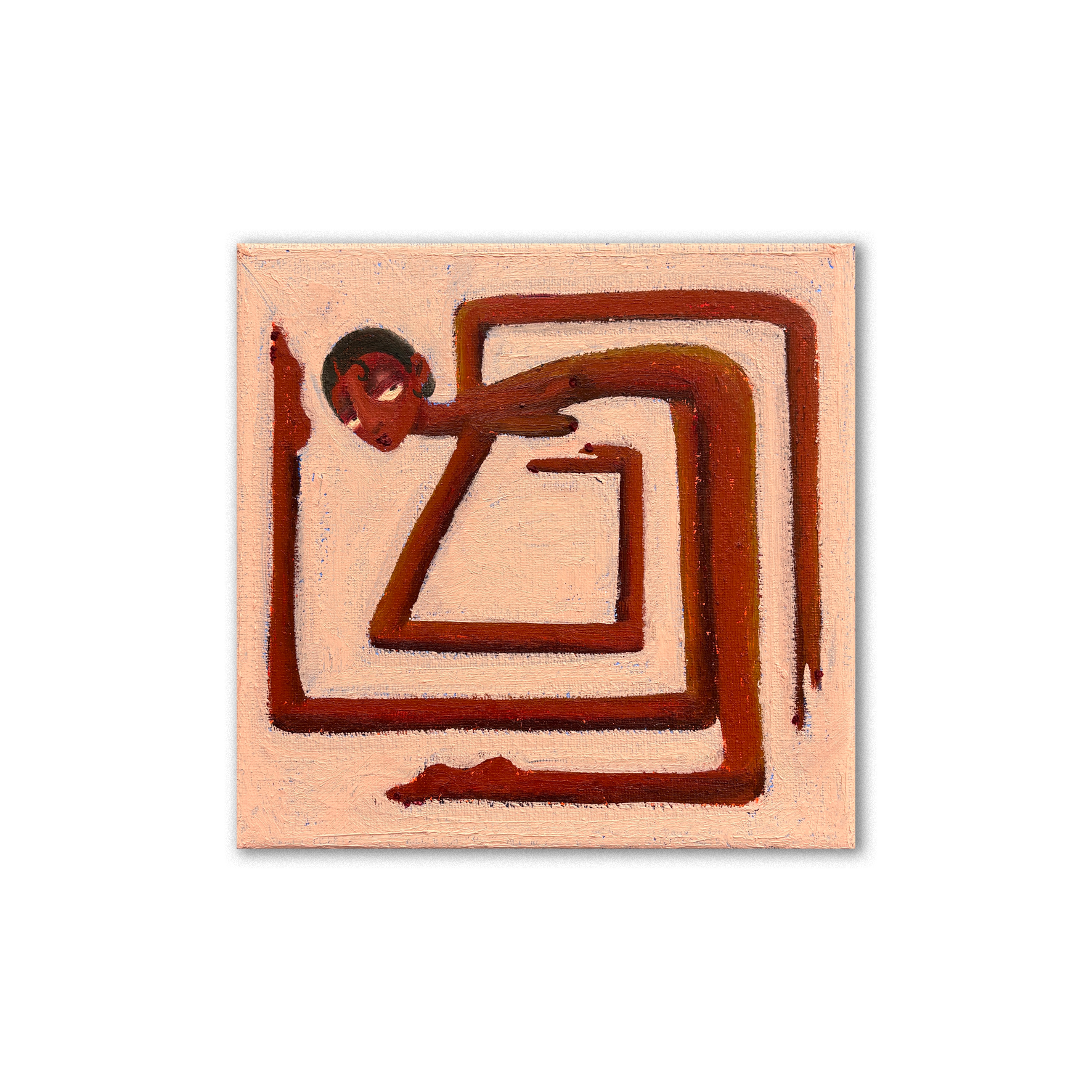 Brofoz Vivarium XV original acrylic and oil on canvas 20x20cm 2026

