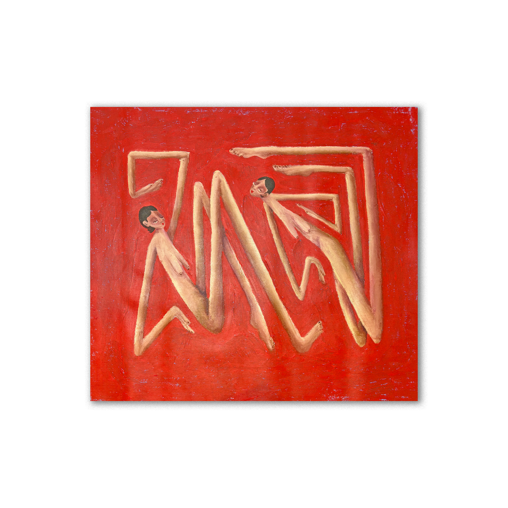 Brofoz Vivarium III original acrylic and oil on canvas 55x45cm 2026