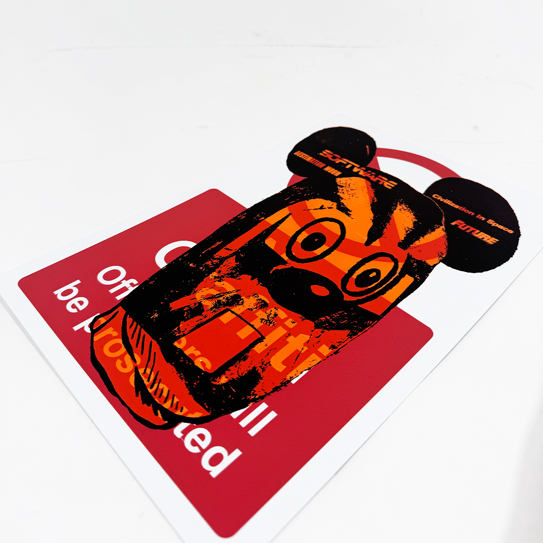 A.CE - Future Mouse Orange No Graffiti - Screen Print - Camden Open Air Gallery Official
