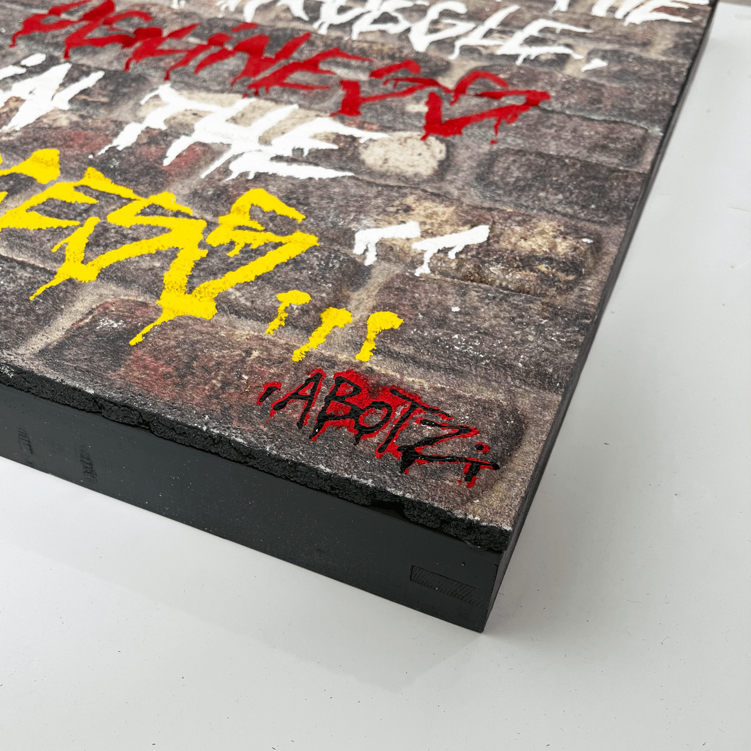 Abotz - Beauty In The Struggle, Ugliness In The Success - Original Artwork - Camden Open Air Gallery Official