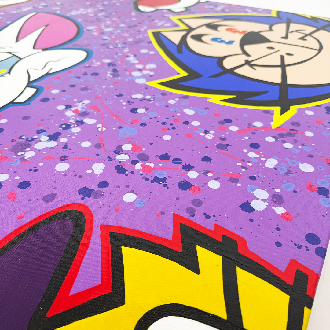 Abotz - The Three Musketeers Purple - Original Artwork - Camden Open Air Gallery Official