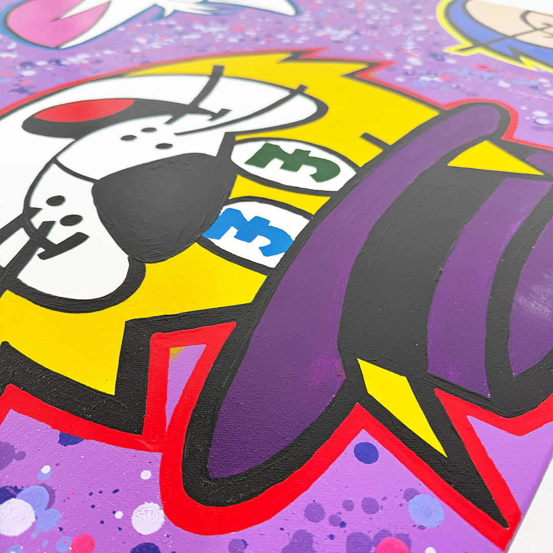 Abotz - The Three Musketeers Purple - Original Artwork - Camden Open Air Gallery Official