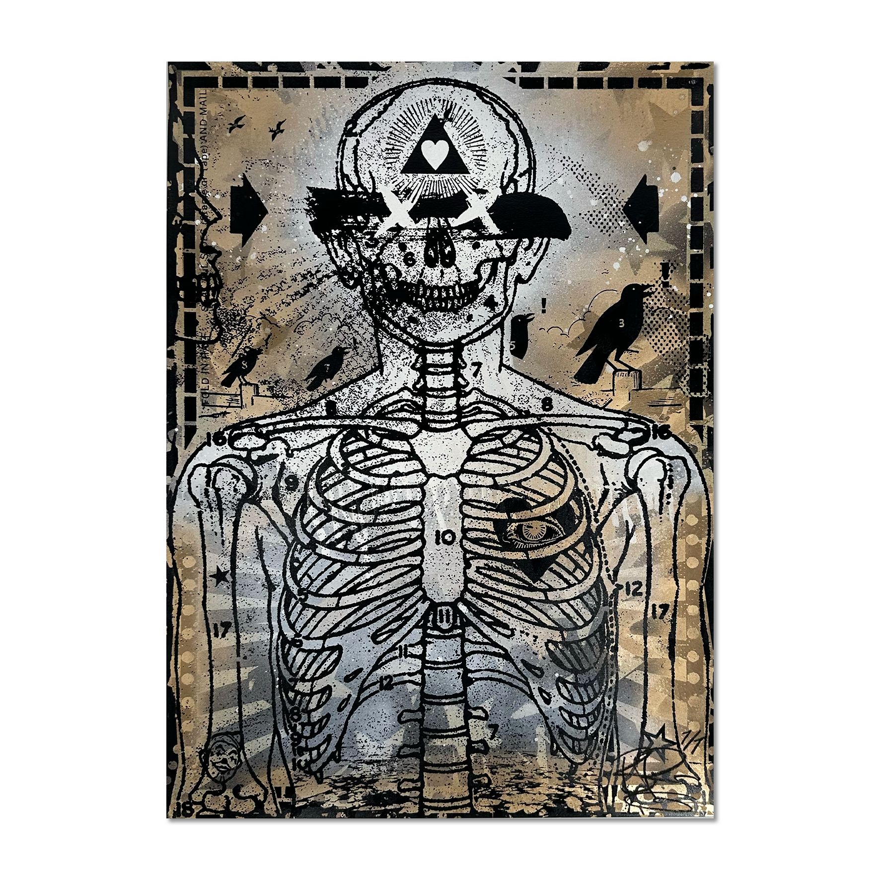 Ben Rider - Hearts and Mind - Limited Edition Screen Print - Artwork at Camden Open Air Gallery