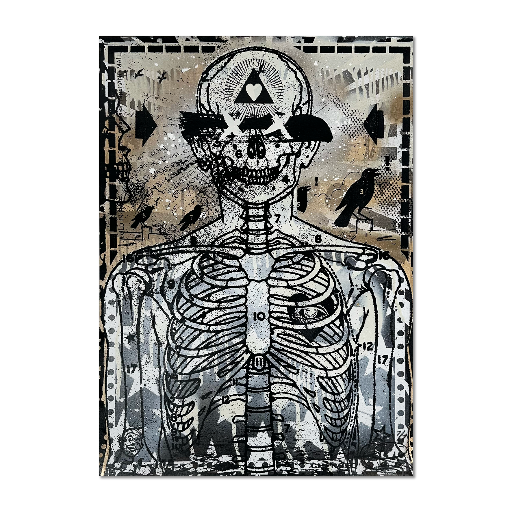 Ben Rider - Hearts and Mind - Limited Edition Screen Print - Artwork at Camden Open Air Gallery