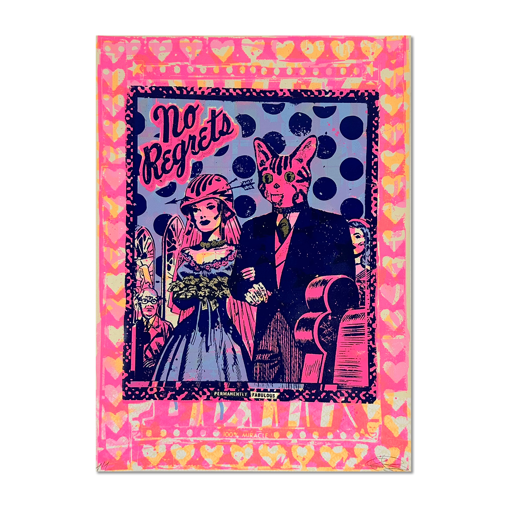 Ben Rider - No Regrets - Limited Edition Screen Print - Artwork at Camden Open Air Gallery