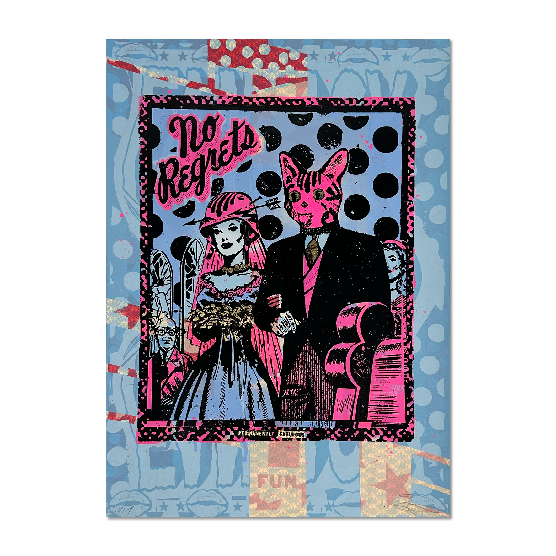 Ben Rider - No Regrets - Limited Edition Screen Print - Artwork at Camden Open Air Gallery