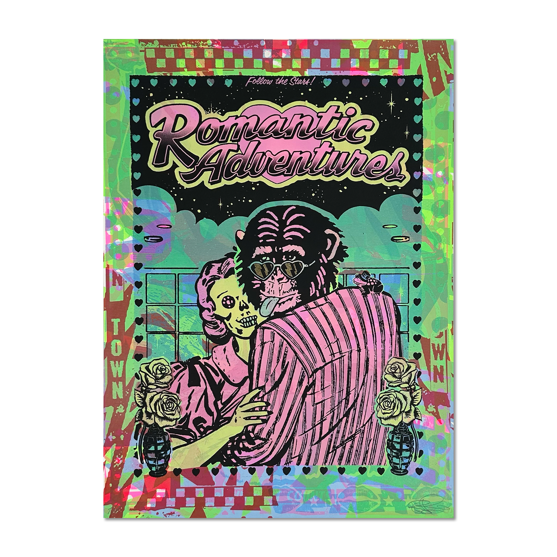 Ben Rider - Romantic Adventures - Limited Edition Screen Print - Artwork at Camden Open Air Gallery