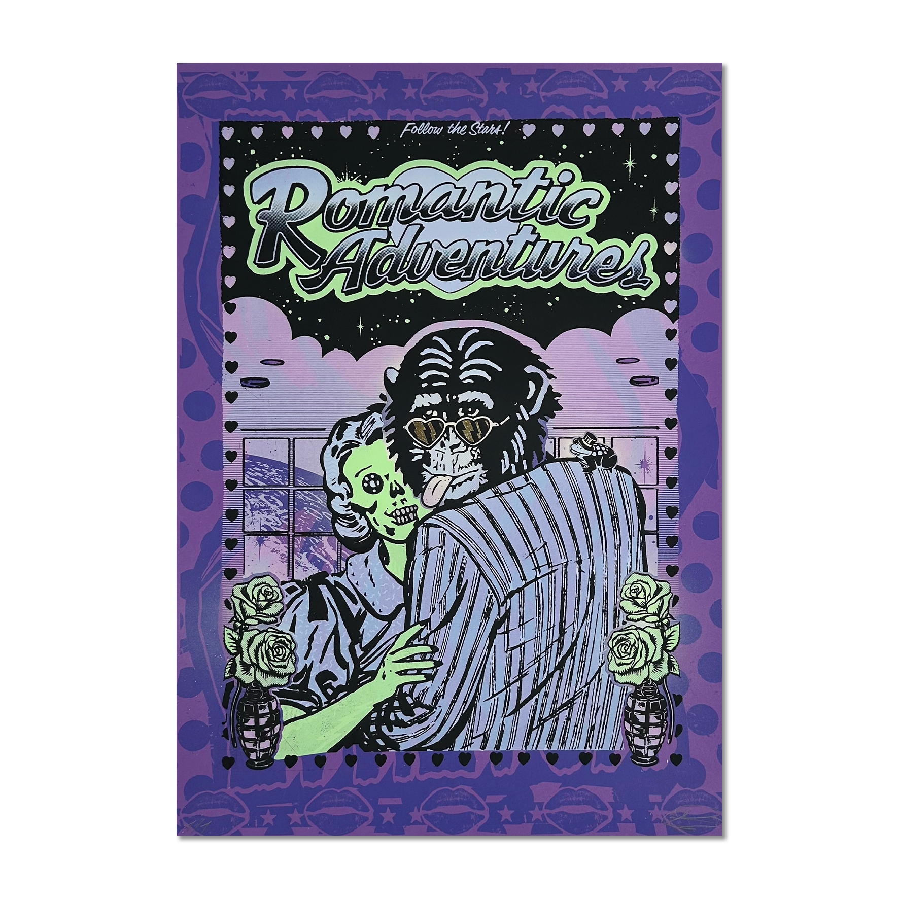 Ben Rider - Romantic Adventures - Limited Edition Screen Print - Artwork at Camden Open Air Gallery