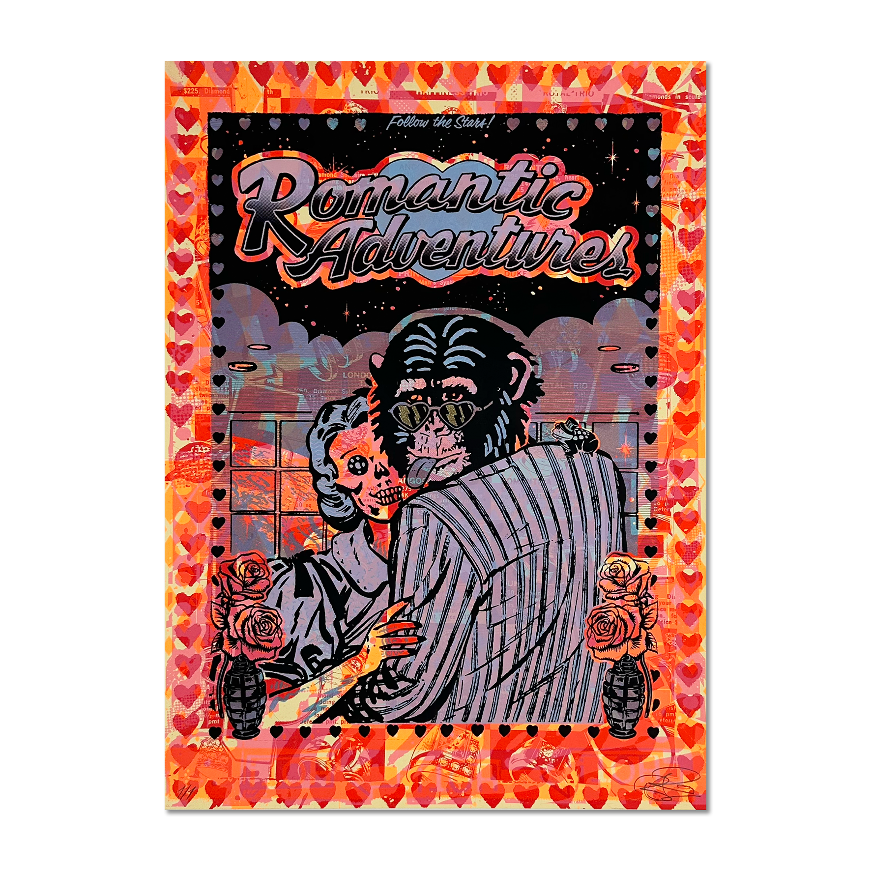 Ben Rider - Romantic Adventures - Limited Edition Screen Print - Artwork at Camden Open Air Gallery