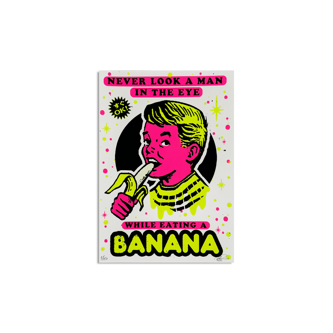 Ben Rider - Never Look A Man In The Eyes - Screen Print - Camden Open Air Gallery Official