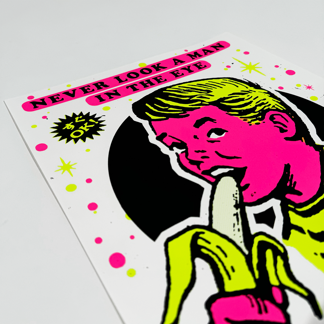 Ben Rider - Never Look A Man In The Eyes - Screen Print - Camden Open Air Gallery Official
