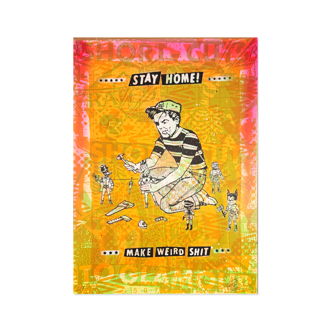 Ben Rider - Stay Home! - Screen Print - Camden Open Air Gallery Official