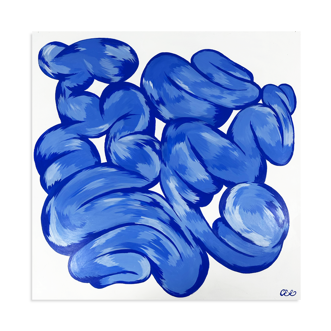 Cee Illustrate - Tangled Paths, Diptych (White) - Original Artwork - Camden Open Air Gallery Official