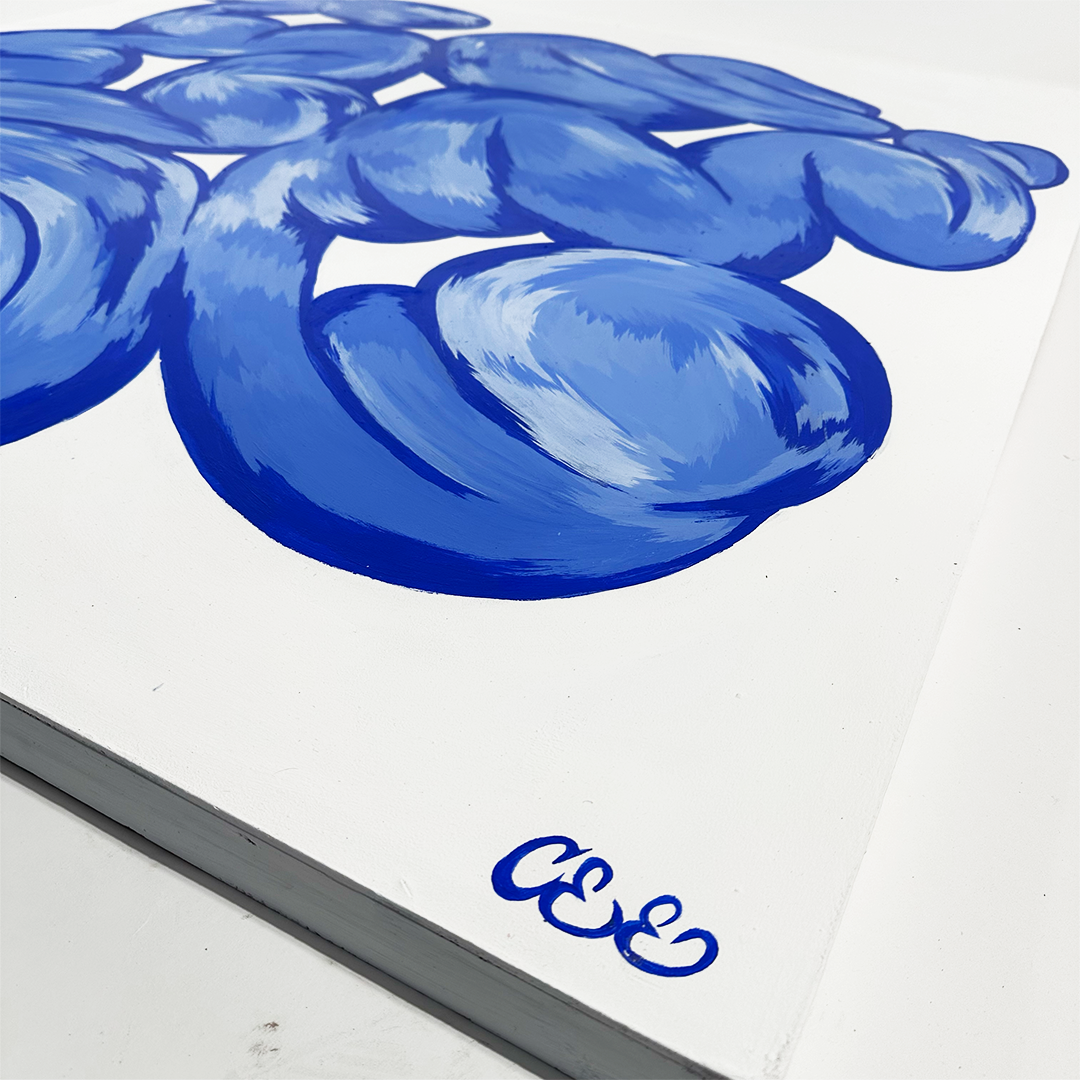 Cee Illustrate - Tangled Paths, Diptych (White) - Original Artwork - Camden Open Air Gallery Official