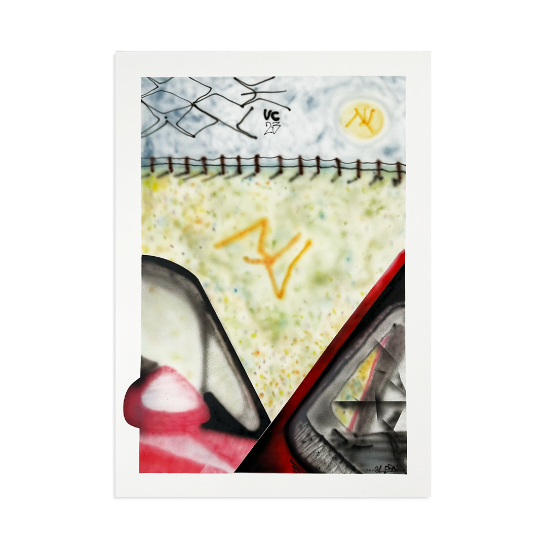 Cleon - Car Crash and the Moon - Original Artwork - Camden Open Air Gallery Official
