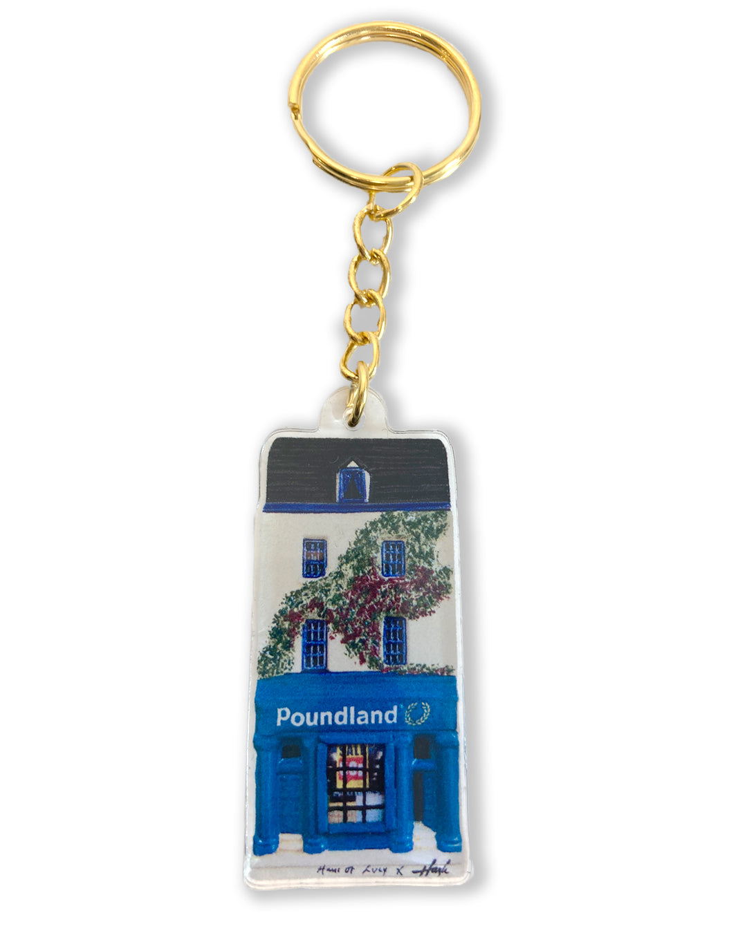 Haus Of Lucy - Souvenir Poundland Keyring - Merch - Artwork at Camden Open Air Gallery