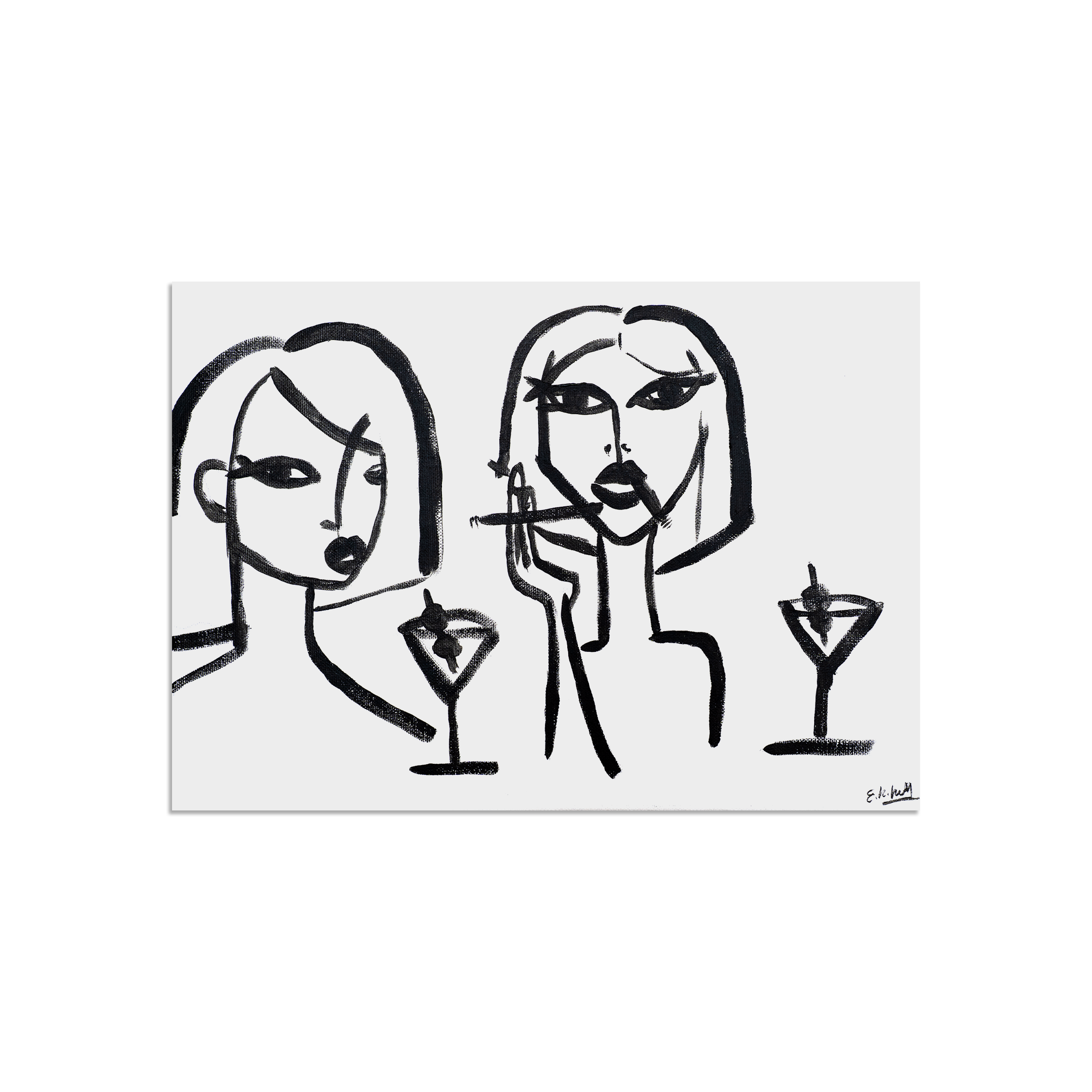 Ella Knott - "shall we have one more cigarette before we leave?" - Digital Print